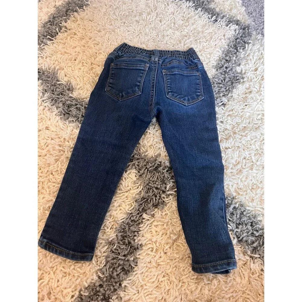 Oshkosh Toddler Elasticized Pull-On Slim Taper Jeans with Stretch super skinny